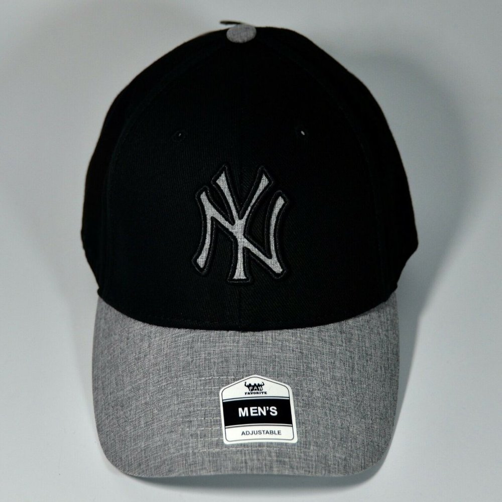 MLB NY Yankees Mens Black & Gray Planetary Hat Cap - Picture 2 of 4